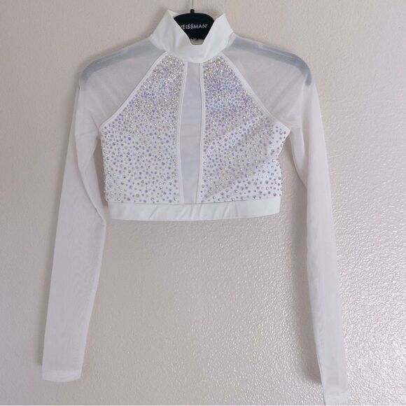 Weissman solo custom dance costume 2 piece Illusion Mesh
14616 LC-large child - Picture 3 of 13